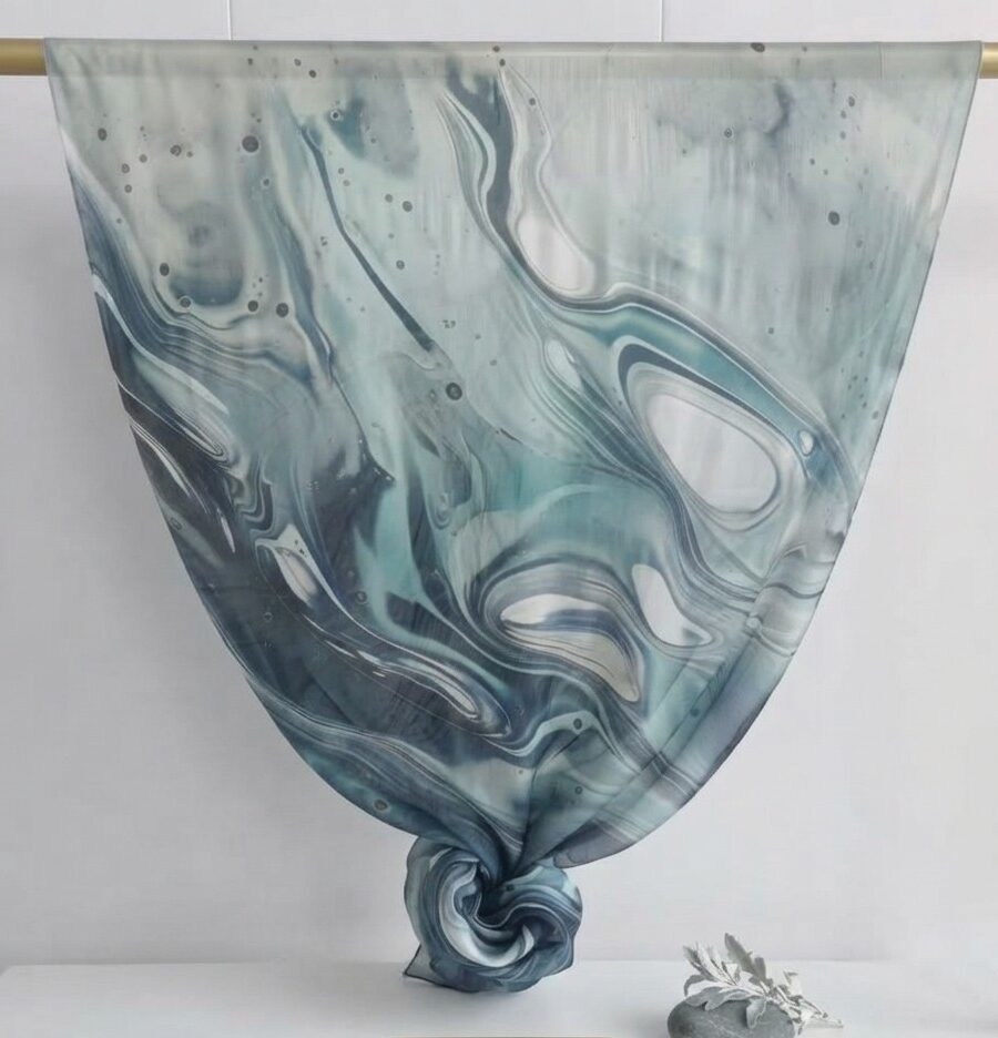 Modal Hijab – Ocean Marble