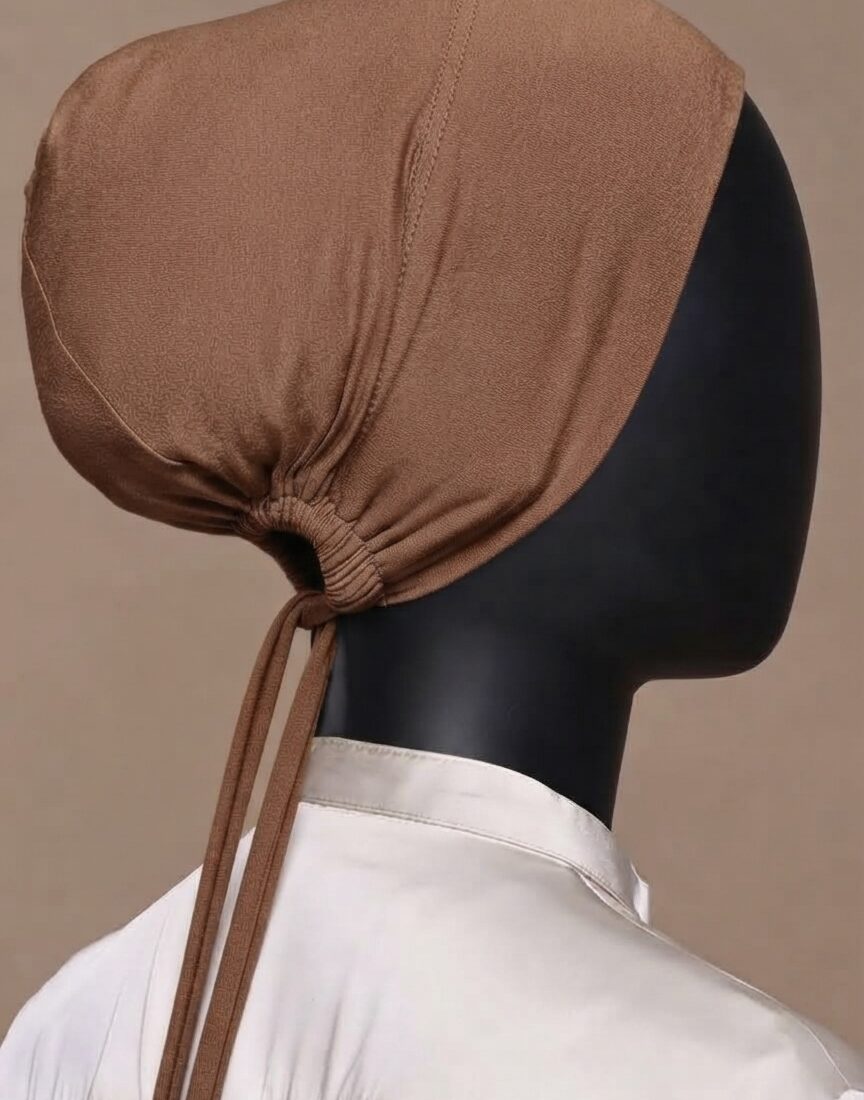Cotton Tie-Back Undercap – Kakhi