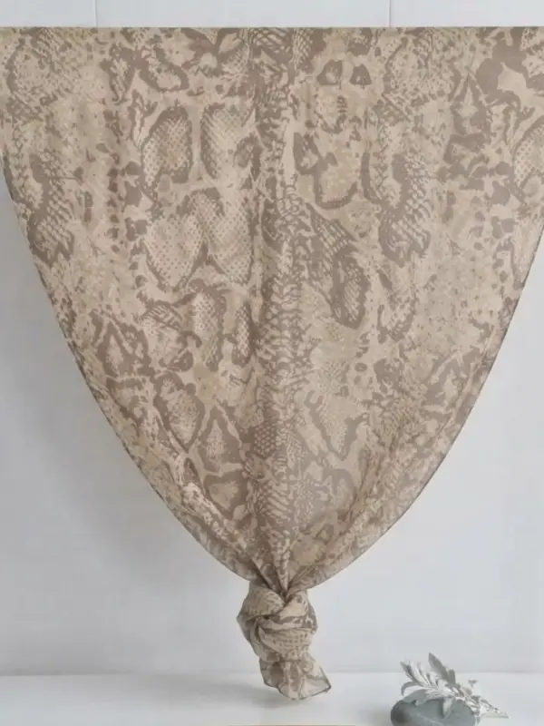 Beige and taupe subtle python print modal hijab