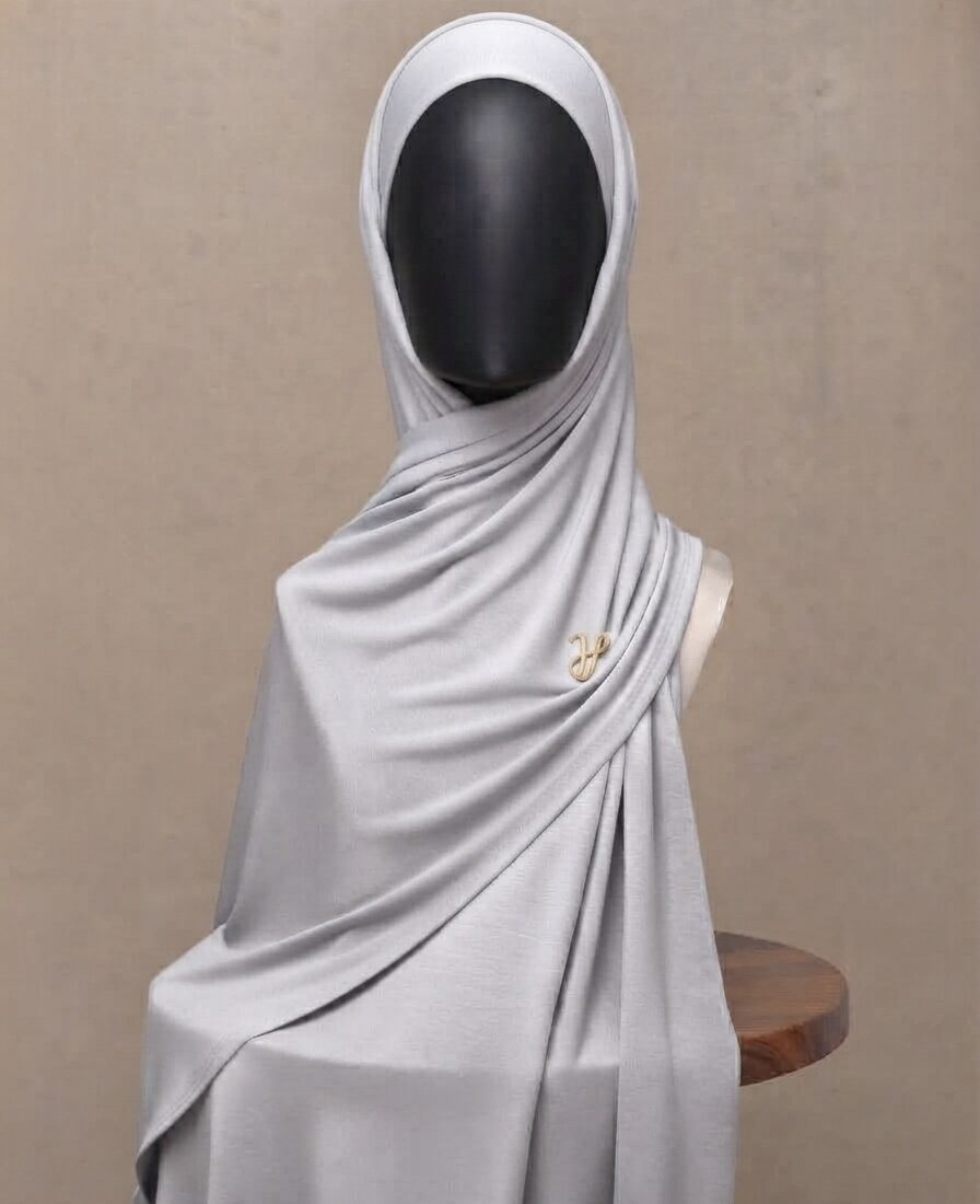 Premium Cotton Jersey Hijab – Ash