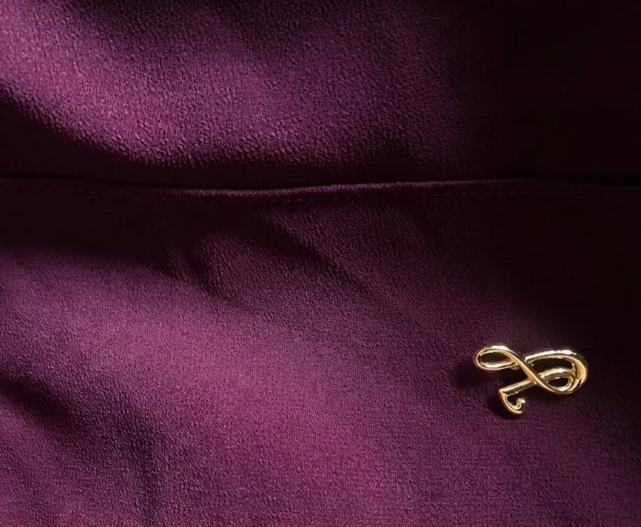 Deep aubergine plum purple textured chiffon hijab fabric drape