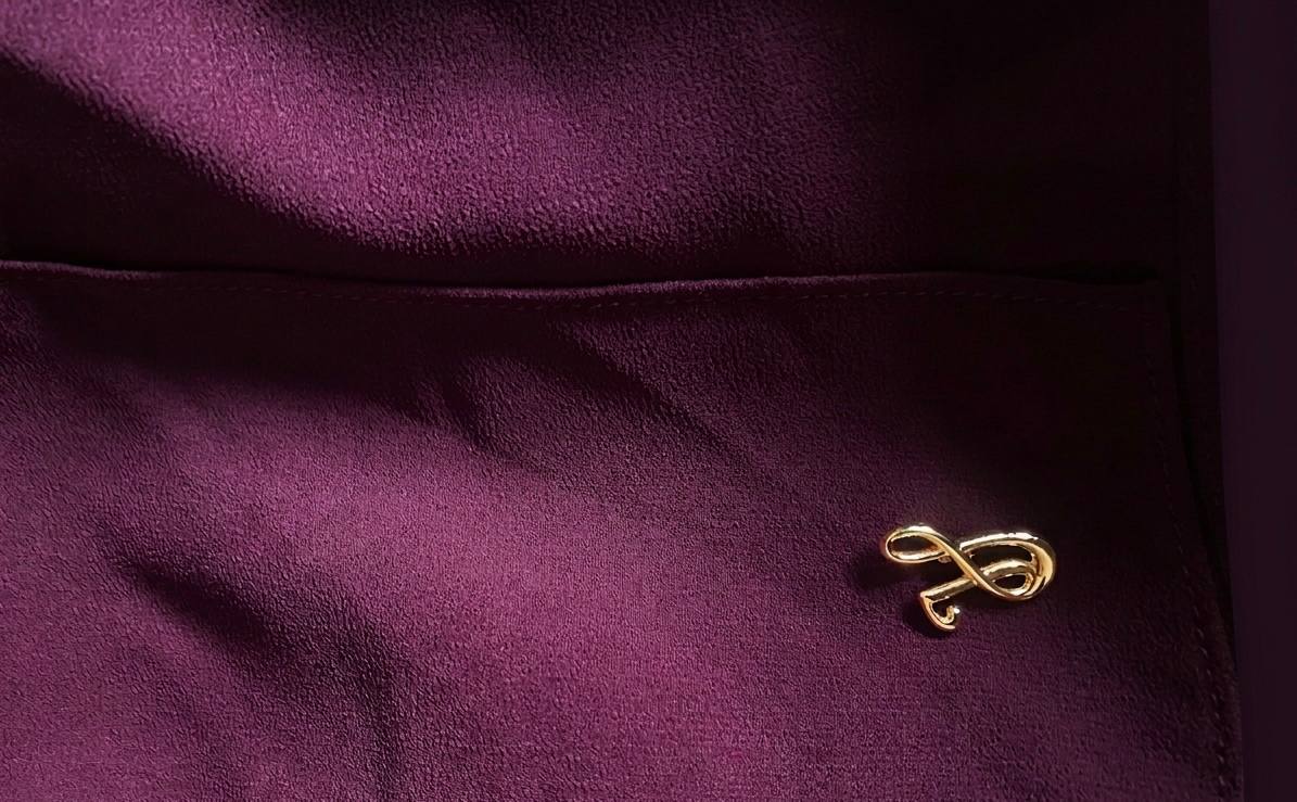 Deep aubergine plum purple textured chiffon hijab fabric drape