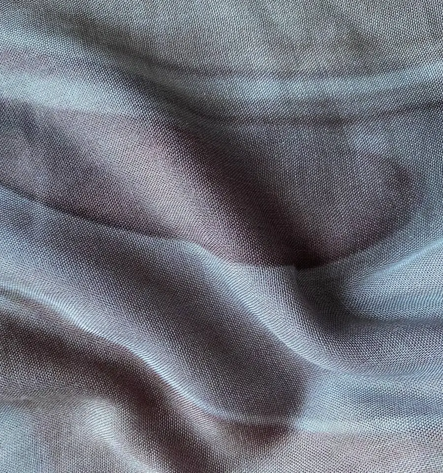 Fluid abstract smoke wave print modal hijab in taupe and grey