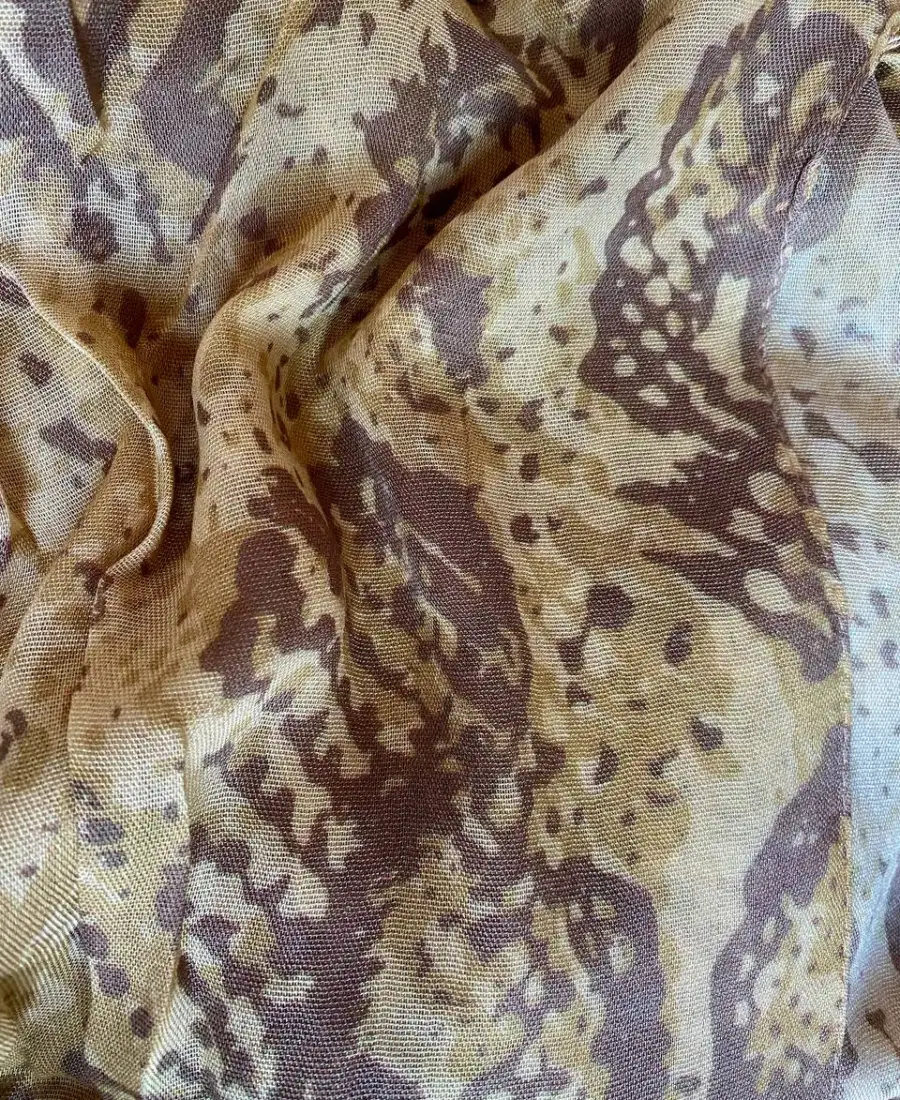 Beige and taupe subtle python print modal hijab