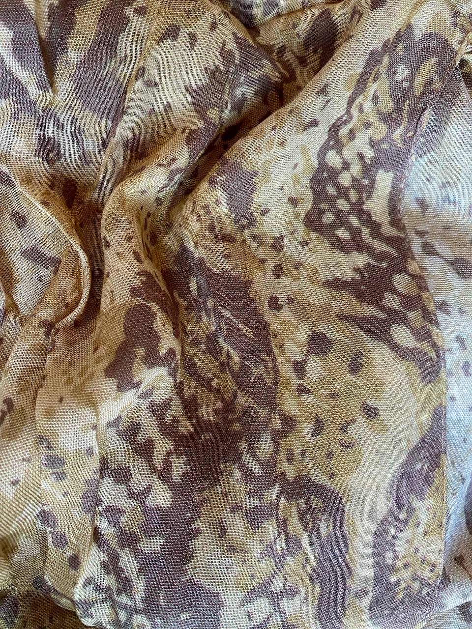 Beige and taupe subtle python print modal hijab