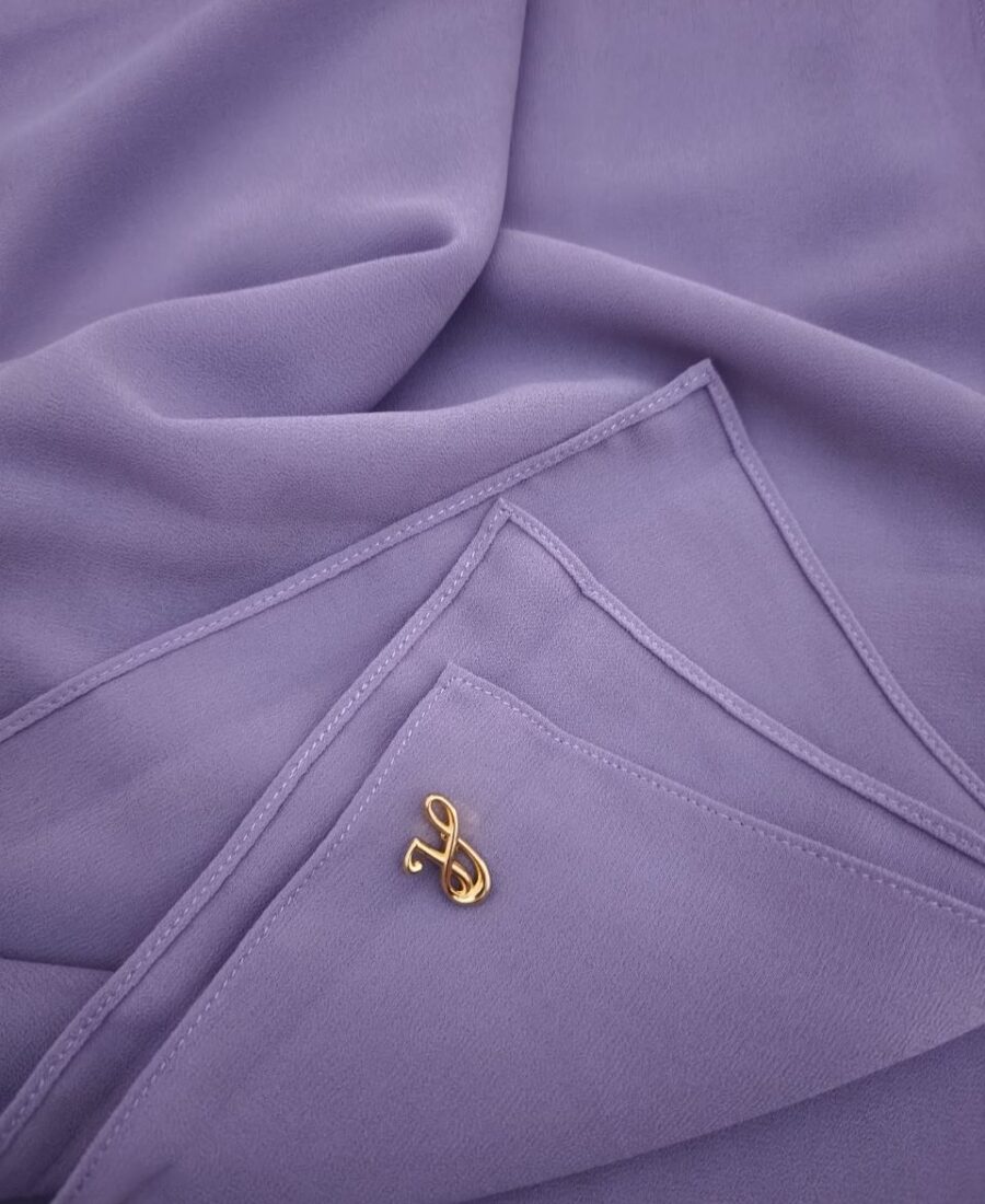 Premium Chiffon Hijab – Pastel Lilac