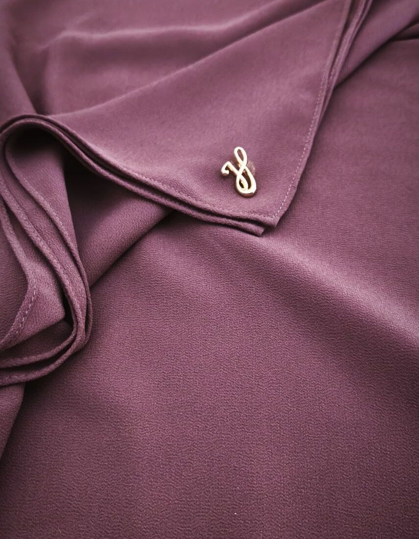 Premium Chiffon Hijab – Rosewood Brown