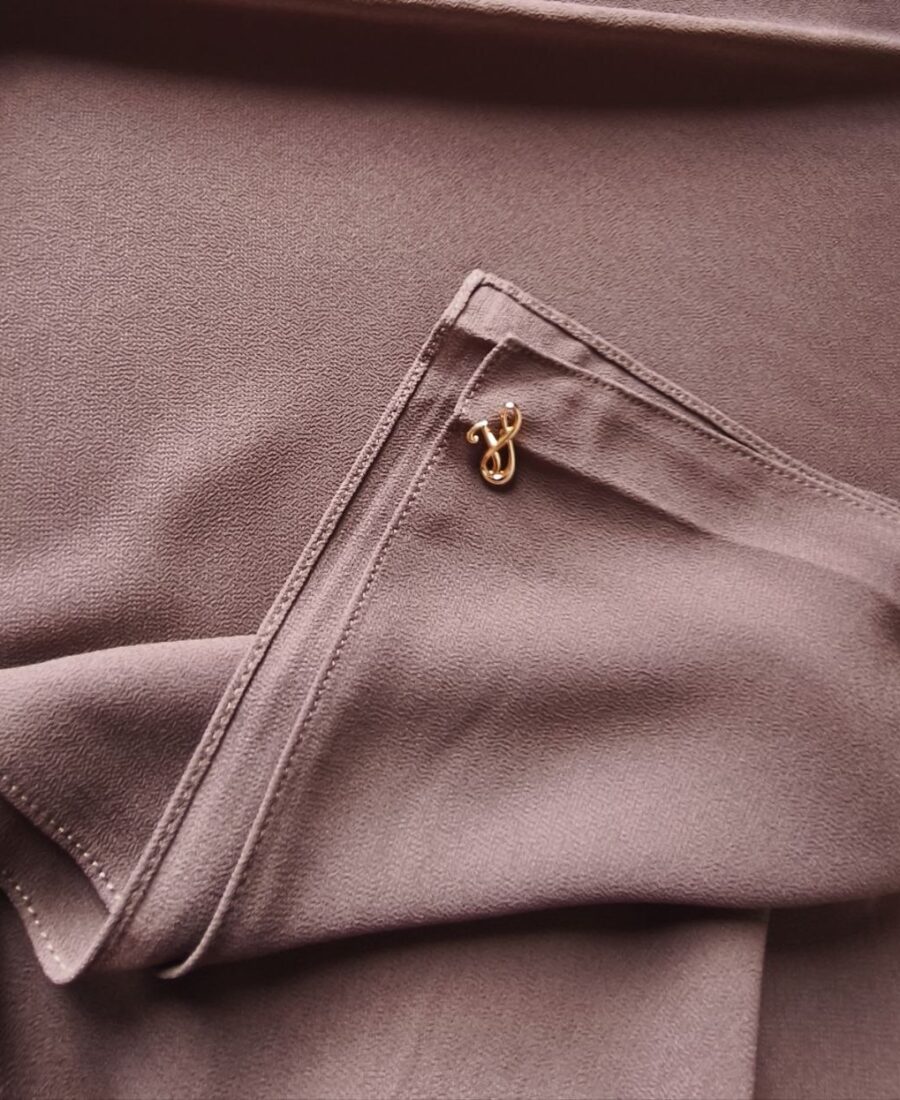 Premium Chiffon Hijab – Dusty Mauve