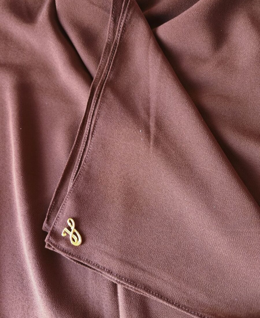 Premium Chiffon Hijab – Warm Terracotta