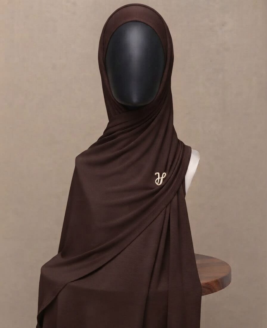 Premium Cotton Jersey Hijab – Puce