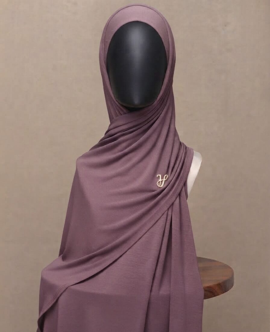 Premium Cotton Jersey Hijab – Rose Taupe
