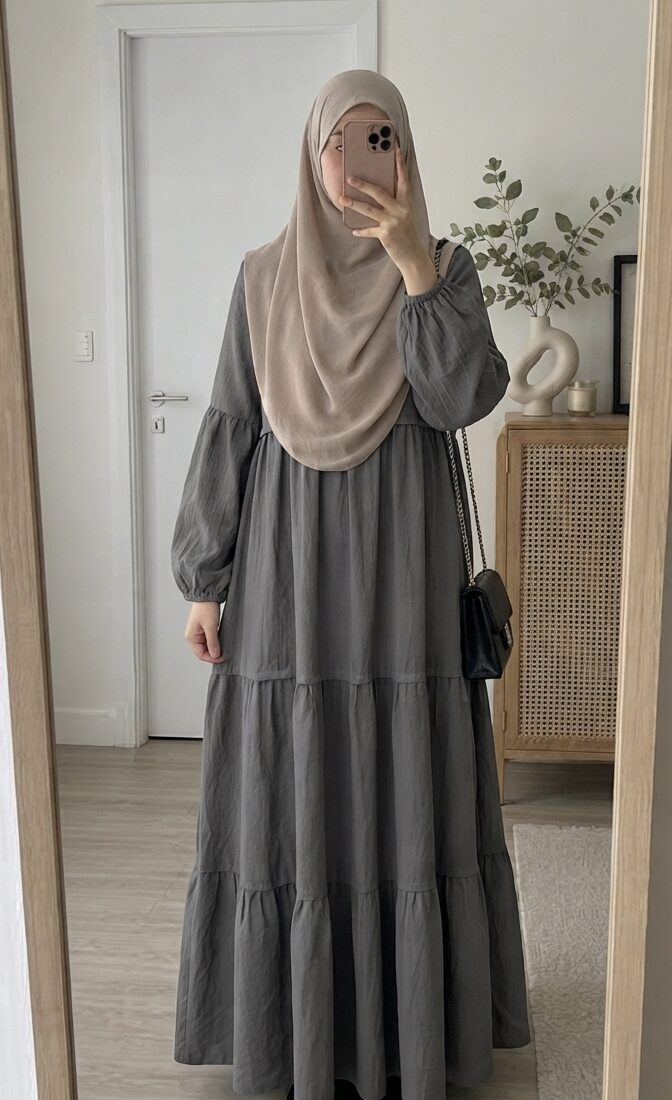Layered dress – Grey