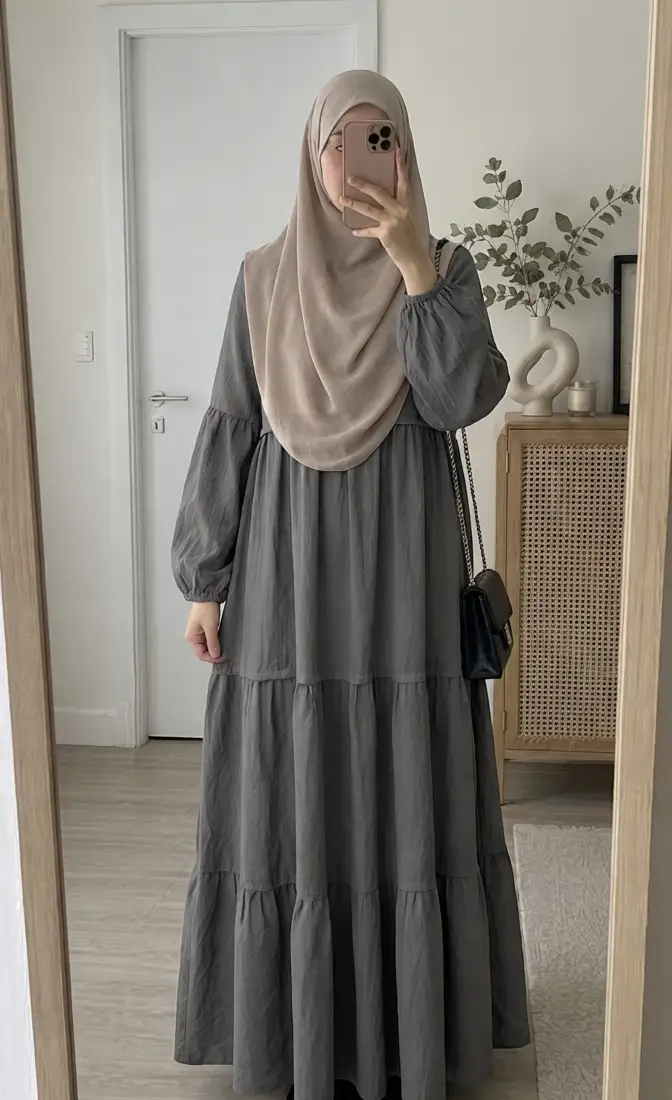 Layered dress – Soft Grey