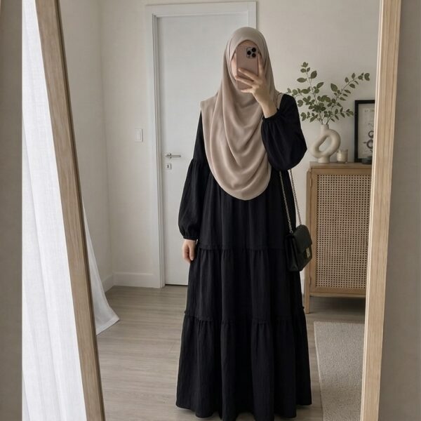 Layered dress - Black