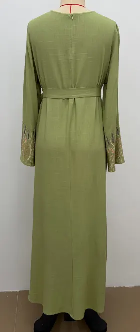 Embroidery Abaya – Green
