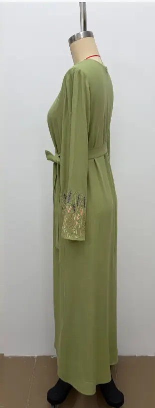 Embroidery Abaya – Green